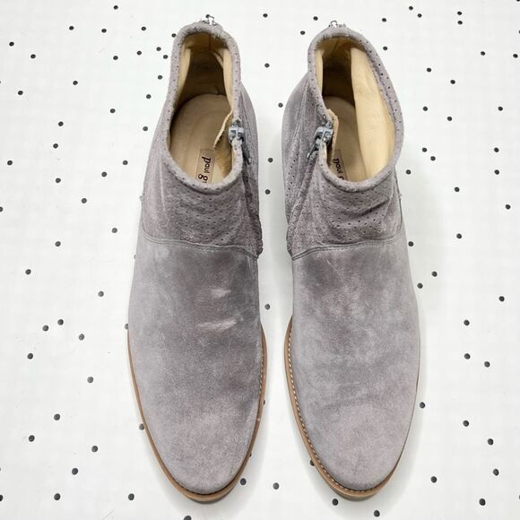 🌱 Paul Green 🌱 Addison short booties boot suede beige light brown like new 9,5 - Picture 3 of 12